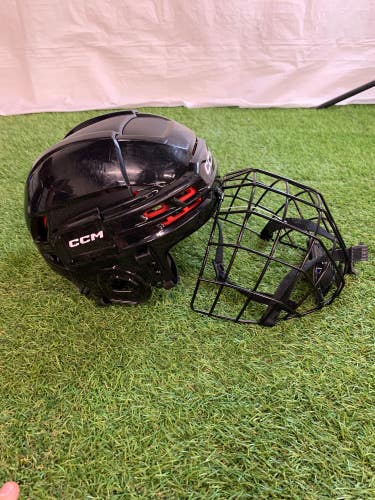 Black Medium CCM Tacks 70 Helmet (Used)