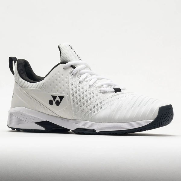 NIB MEN'S YONEX POWER CUSHION SONICAGE PLUS / WIDE (WHITE/BLACK) #SHTSPSWEX