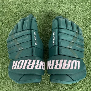 Green Junior Warrior Alpha DX4 Gloves 12" (Used)