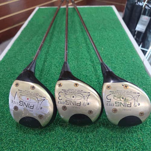 Ping Eye 2 Wood SET: 1, 3 & 5 Wood Set ** Vintage **