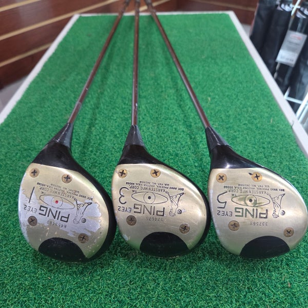 Ping Eye 2 Wood SET: 1, 3 & 5 Wood Set ** Vintage **