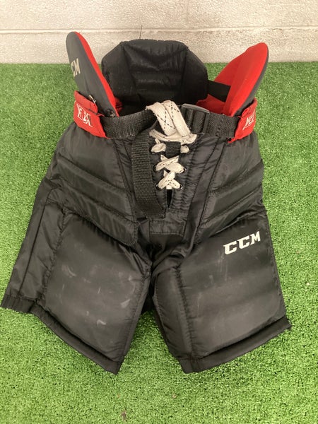 Black Youth XL CCM YTFlex 3 Hockey Goalie Pants (Used)