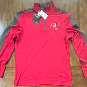 Tampa Bay Buccaneers Antigua Pullover Adult Small  1/4 Zip Dri Fit NWT