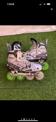Senior Mission Inhaler WM03 Inline Skates Wide Width Size 8 (Used)