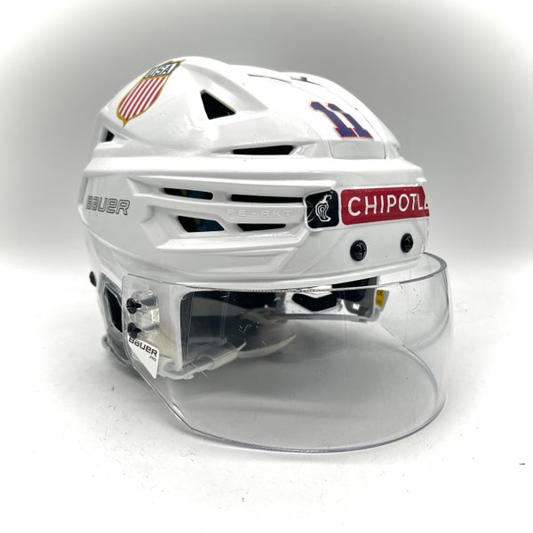 Bauer Re-Akt 150 - Team USA Used Large Pro Stock Helmet (White)