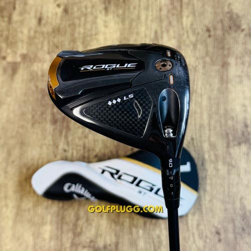 9 Driver- Callaway Rogue ST LS Triple Diamond w/ Headcover, Stiff Flex (2223)