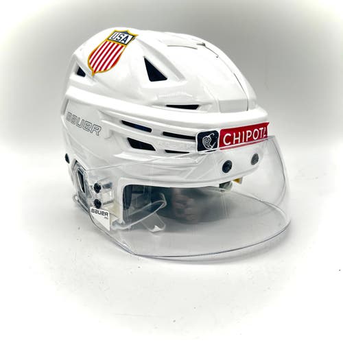 Bauer Re-Akt 150 - Team USA Used Small Pro Stock Helmet (White)