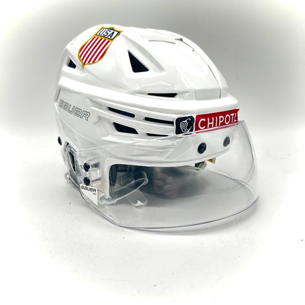 Bauer Re-Akt 150 - Team USA Used Small Pro Stock Helmet (White)