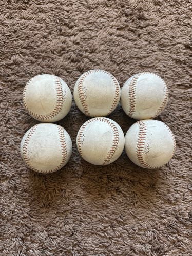 Driveline Smash Ball Baseballs Prototype Set of 6 Used