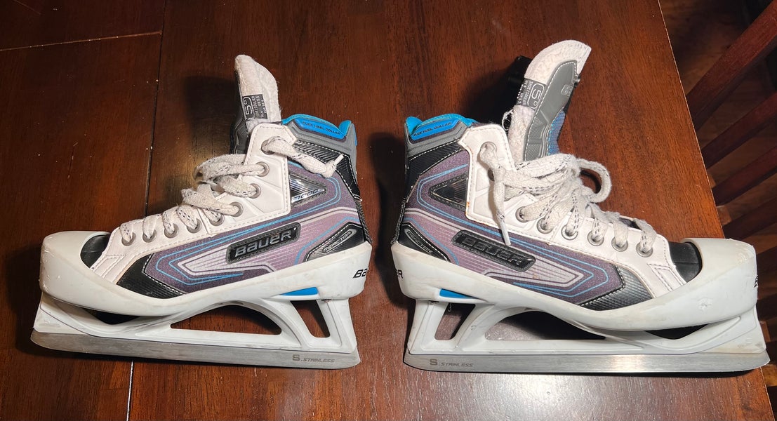 2017 Bauer Reactor 7000 Hockey Goalie Skates Regular Width  Size 5 (Used)