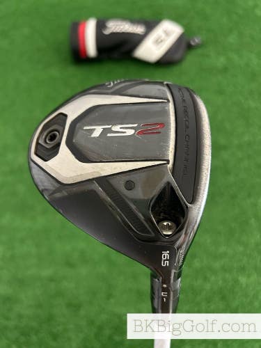 Titleist TS2 16.5 Degree 3 Wood w Headcover / Extra Stiff
