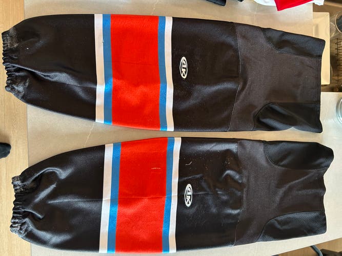 KC Mavericks Hockey Socks (game used) Home/Black. Size L/XL