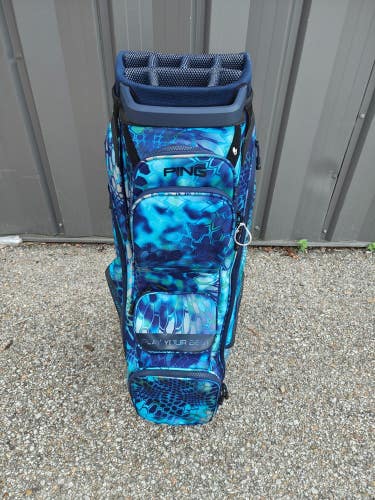 Ping Traverse Blue Coral 14 Divider Golf Cart Bag New without Tags