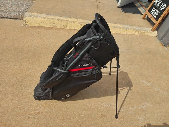 Maxfli Air 4 Divider Dual Strap Golf Stand Bag Black/Red