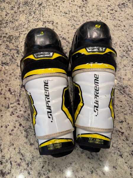 Senior Bauer Supreme 2S Pro 14" Shin Guards (Used)