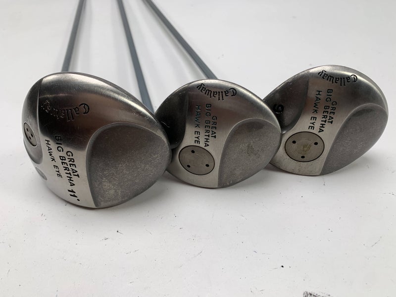 Callaway Hawkeye Wood Set DR 7 9 | 11* 21* 24* Hawk Eye UL Ladies Graphite RH
