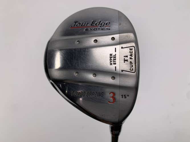 Tour Edge Exotics 3 Fairway Wood 15* Aldila NV Green 65g Stiff Graphite Mens RH