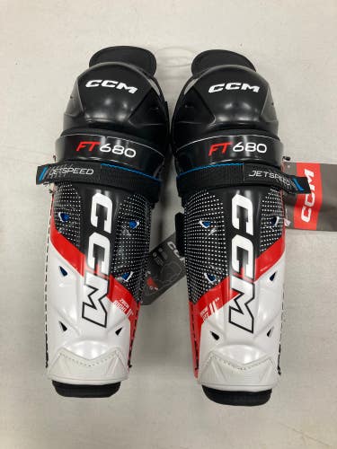Senior CCM Jetspeed FT680 Shin Pads 14" (New)