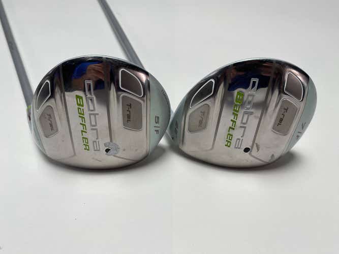 Cobra Baffler T-Rail 5 & 7 Fairway Wood Set 20* 22* Tour AD Baffler Ladies RH