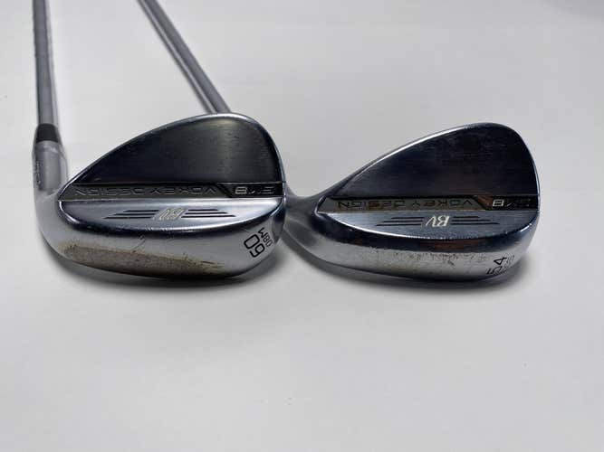 Titleist Vokey SM8 Tour Chrome Wedge Set 54* 10 | 60* 8 KBS Tour-V 110g Stiff RH