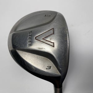 TaylorMade V Steel 3 Fairway Wood 15* MAS2 Stiff Graphite Mens RH