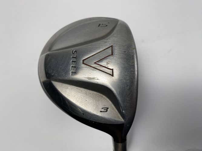 TaylorMade V Steel 3 Fairway Wood 15* MAS2 Stiff Graphite Mens RH