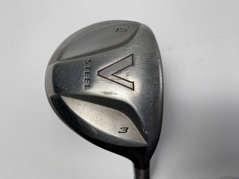 TaylorMade V Steel 3 Fairway Wood 15* MAS2 Stiff Graphite Mens RH