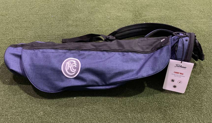 Titleist Sunday Carry Bag Blue 2-Way Divide Single and Dual Strap Golf Bag NEW