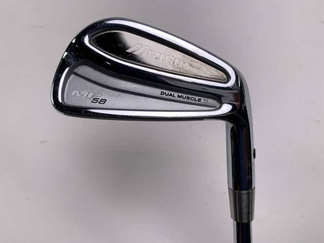 Mizuno MP 58 Single 6 Iron Fitter 2* Up KBS Tour Stiff Steel Mens RH +1''