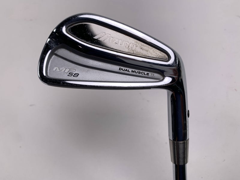Mizuno MP 58 Single 6 Iron Fitter 2* Up KBS Tour Stiff Steel Mens RH +1''