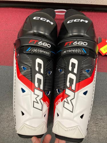NEW Senior CCM Jetspeed FT680 Shin Pads 13"