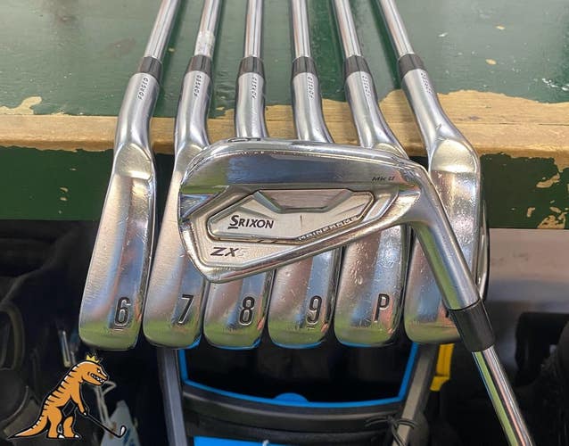 Used RH Srixon ZX5 MKII Iron Set 5-PW-GW KBS Tour Lite Steel Regular Flex