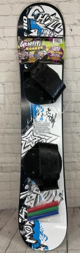 ESP Freeride Graffiti Customize Youth Snow Board Durable Fiberglass Construction