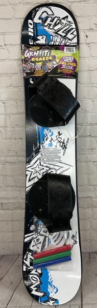 ESP Freeride Graffiti Customize Youth Snow Board Durable Fiberglass Construction