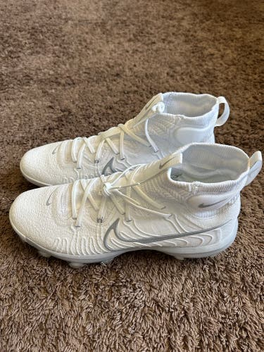 New Nike Alpha Huarache NXT MCS Molded Baseball Cleats White Men Size 14