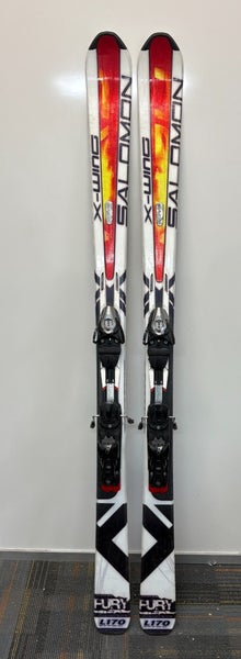 Salomon X-Wing Fury 170cm 128-84-110 r=16.6m Skis Salomon Z10 Adjustable Binding