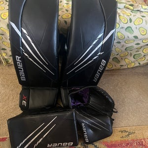32"  Bauer 3X Regular Goalie Full Set  (Used)