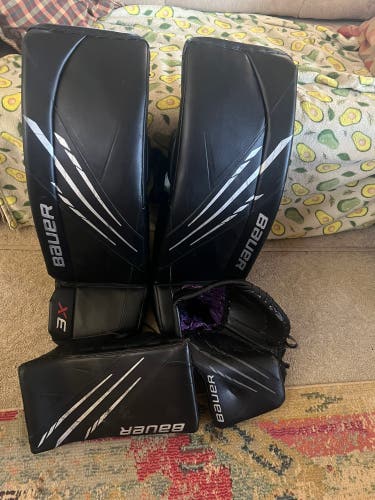 32" Bauer 3X Regular Goalie Full Set (Used)