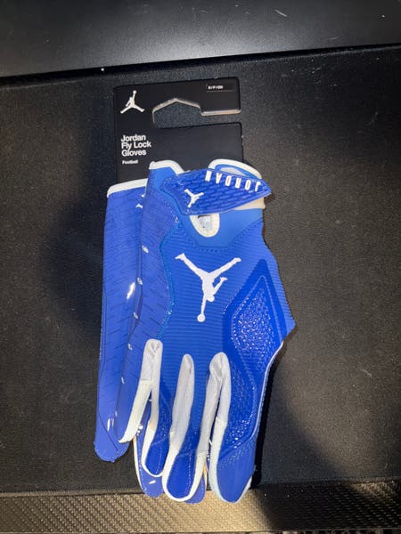 Blue Adult Small Nike Jordan Fly Lock Gloves (New Blue Adult Small Nike Jordan Fly Lock Gloves (New