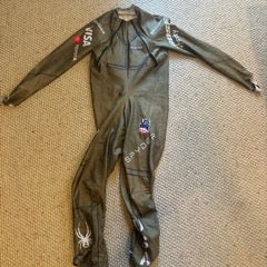 Men's Large Spyder Green US Ski Team Speed Suit (Lightly Used) FIS Legal