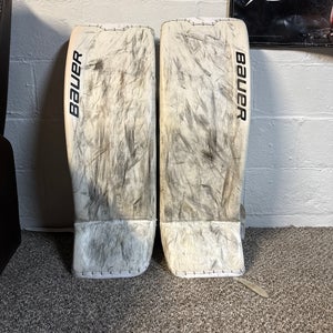 Large  Bauer Ultrasonic Goalie Leg Pads