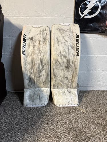 Large  Bauer Ultrasonic Goalie Leg Pads