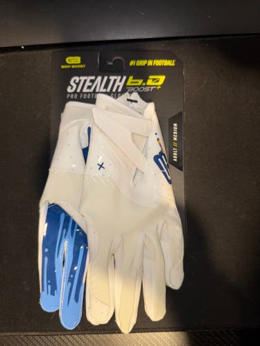 Grip Boost Stealth Football Gloves Adult Medium