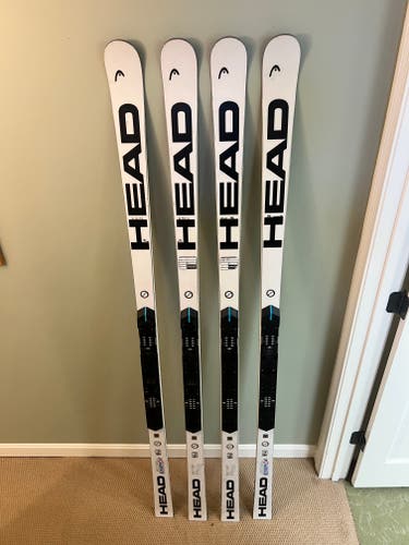 Women's FIS 2023 Racing 188 cm HEAD World Cup Rebels e-GS RD Skis Without Bindings (Used) TWO pairs