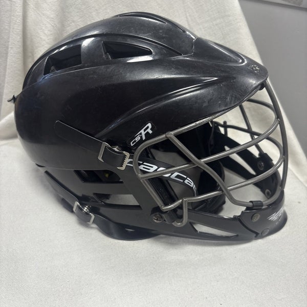 Youth Size Adjustable Cascade CS-R Lacrosse Helmet. Black.