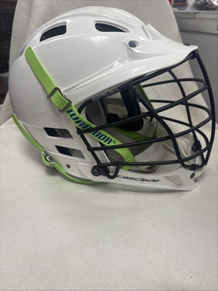 Adult Size S/M R Cascade Lacrosse Helmet.  White.
