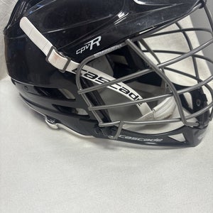 Adult Size S/M Adjustable Cascade CPV-R Lacrosse Helmet. Black.