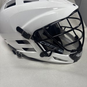 Adjustable Size Youth Cascade CS Lacrosse Helmet.  White