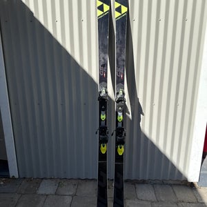 Unisex Fischer 183 cm Racing RC4 World Cup GS Junior Skis With Bindings Max Din 13 (Used)