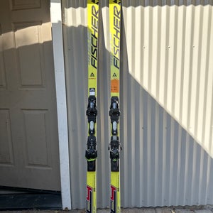 Unisex Fischer 203 cm Racing Fischer World Cup SG Skis With Bindings Max Din 16